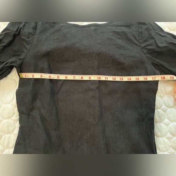 Cotton Candy Wear Black Linen Top - Picture 4 of 7